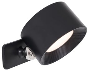 4 darabos modern fekete fal- és mennyezeti lámpakészlet, LED-del, újratölthető - Bright