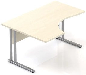Visio ergonomikus asztal 140 x 100 cm, bal, juhar