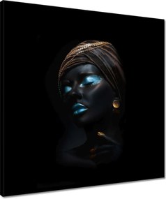 Vászonkép 50x50 Türkiz smink Make-Up