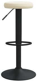 2 db krémszínű bársony bárszék