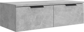 vidaXL betonszürke szerelt fa faliszekrény 68 x 30 x 20 cm