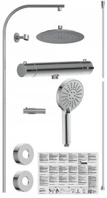 Schütte 60046 - Termosztátos zuhanyszett MADURA FRESH fényes króm