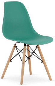 PreHouse OSAKA zöld szék / természetes lábak