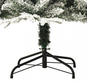 PVC és PE műkarácsonyfa pelyhes hóval 240 cm