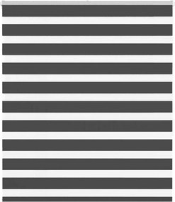 vidaXL zebrafüggönnyel fekete szövetszélesség 120,9 cm poliészter