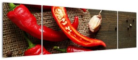 Kép - chili, paprika (170x50cm)