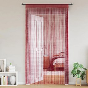 vidaXL 2 db burgundi vörös zsinórfüggöny 100 x 250 cm