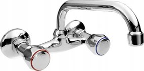 Klasszikus Falra Szerelhető Kétkaros Konyhai Csaptelep Retro Csaptelep