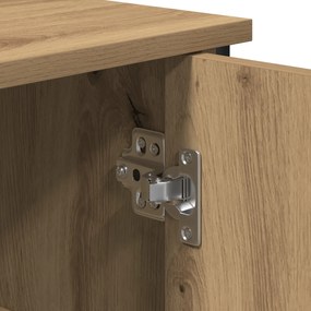 Oldalszekrény Kézműves Tölgy 100x35x75 cm Konstrukciós Fa