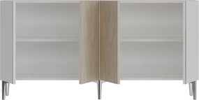 Poli 150 - White, Travertine, Silver
