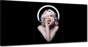 Festmények 180x90 Portré Szőke Száj