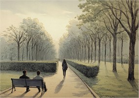 Fotótapéta Flizelin Fali Ragasztó Park szett 208x146 Ragasztó