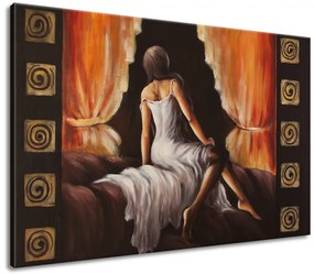 Gario Kézzel festett kép Szép lány Méret: 120 x 80 cm