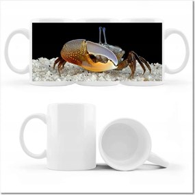 Nyomott mintás bögre Sárga rák hegedű