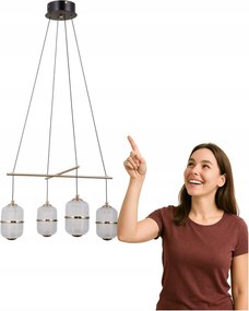 Led függőlámpa 24W Alani PND-34375-4-BK Italux