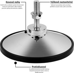 TUNIRO PRO Csocsóasztal 110 kg fekete
