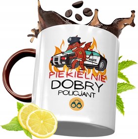 Bordó Bögre Rendőrnek Születésnapra Ajándék fényképes nyomattal