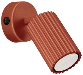 Sollux SL.1636 - Fali spotlámpa KARBON 1xGU10/10W/230V piros