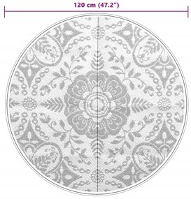 kültéri szőnyeg ARAKIL világosszürke Ø120 cm PP
