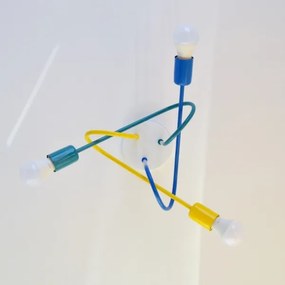 LED gyereklámpa OXFORD 3xE27/15W/230V mennyezeti