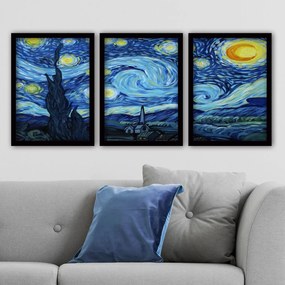 Fali Dekoráció Decorative Framed Painting (3 darab) 364LUL1353