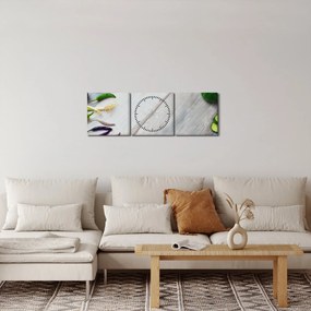 Zöldség képe (órával) (90x30 cm)