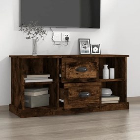 füstös tölgy színű szerelt fa TV-szekrény 99,5x35,5x48 cm