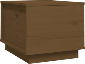 vidaXL mézbarna tömör fenyőfa dohányzóasztal 40x50x35 cm