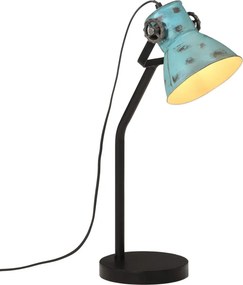 vidaXL kopott kék asztali lámpa 25 W 17x17x60 cm E27