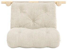 Krémszínű kordbársony fotel Hooked – Karup Design