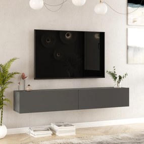 [en.casa] TV-állvány Lapinlahti 29,5 x 180 x 31,5 cm betonszínű / antracit