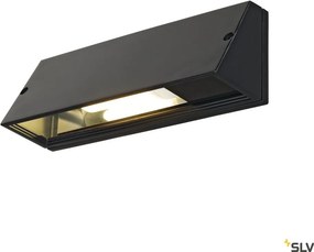 SLV 230030 PEMA Modern Kültéri Fali Lámpa Fekete, Átlátszó E27 IP65