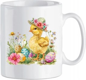 Kerámia bögre Csinocska a kalapban Húsvét Húsvéti tojások Húsvéti ünnepek