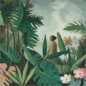 Fotótapéta Flizelin Dekoratív Hálószoba Egzotikus dzsungel 250x250