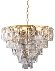 Kristály csillár láncon CHELSEA 6xE14/40W/230V