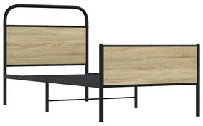 ágykeret matrac nélkül 80x200 cm sonoma tölgyfa műfa