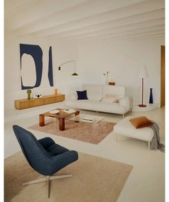 Natúr színű TV-állvány tölgyfa dekorral 200x30x40 cm Helvine – Kave Home