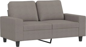 vidaXL kétszemélyes fekete szövetkanapé 120 cm