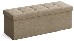 Taburette tárolóhellyel OTTOMAN 110x38 cm, világosbarna