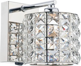 DAR LIGHTING AGN0750 AGNETA Kristály Fali Lámpa Csiszolt króm G9 IP20
