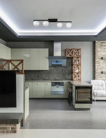 KAJA K-5460 KORFU Fekete Színű Mennyezeti Lámpa 4xG9 10W IP20