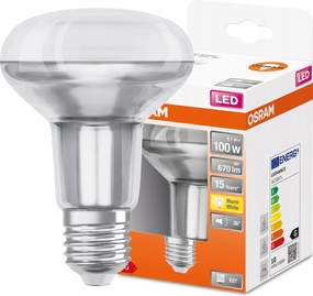 Led izzó E27 R80 9,1W 100W 670lm 2700K Osram
