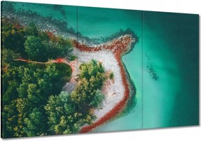 Vászonkép 120x80 Trópusi pálmafák szigete