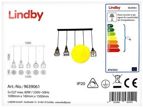 Lindby Lindby - Csillár zsinóron ALBERTA 5xE27/60W/230V LW0120