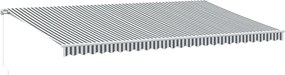 vidaXL antracitszürke-fehér LED-es kézi napellenző 600 x 350 cm