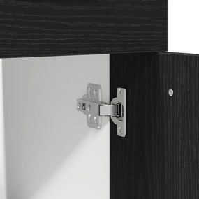 Fekete tölgy fiókos szekrény - 50x46x81.5 cm, MDF-ből készült.