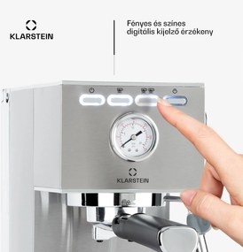Klarstein Pausa, eszpresszógép, 1350 W, 20 bar, 1,4 l, rozsdamentes acél