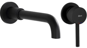Falra szerelhető csaptelep Rea Lungo LONG black mat + box