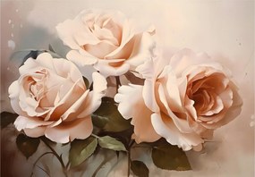 Fotótapéta flizelina Rózsa Pasztell Virágos Természet Elegancia 368x254 +ragasztó