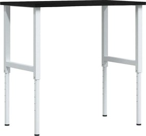 vidaXL sötétbarna tömör tölgyfa munkapad 100 x 60 x (71,5-98) cm
